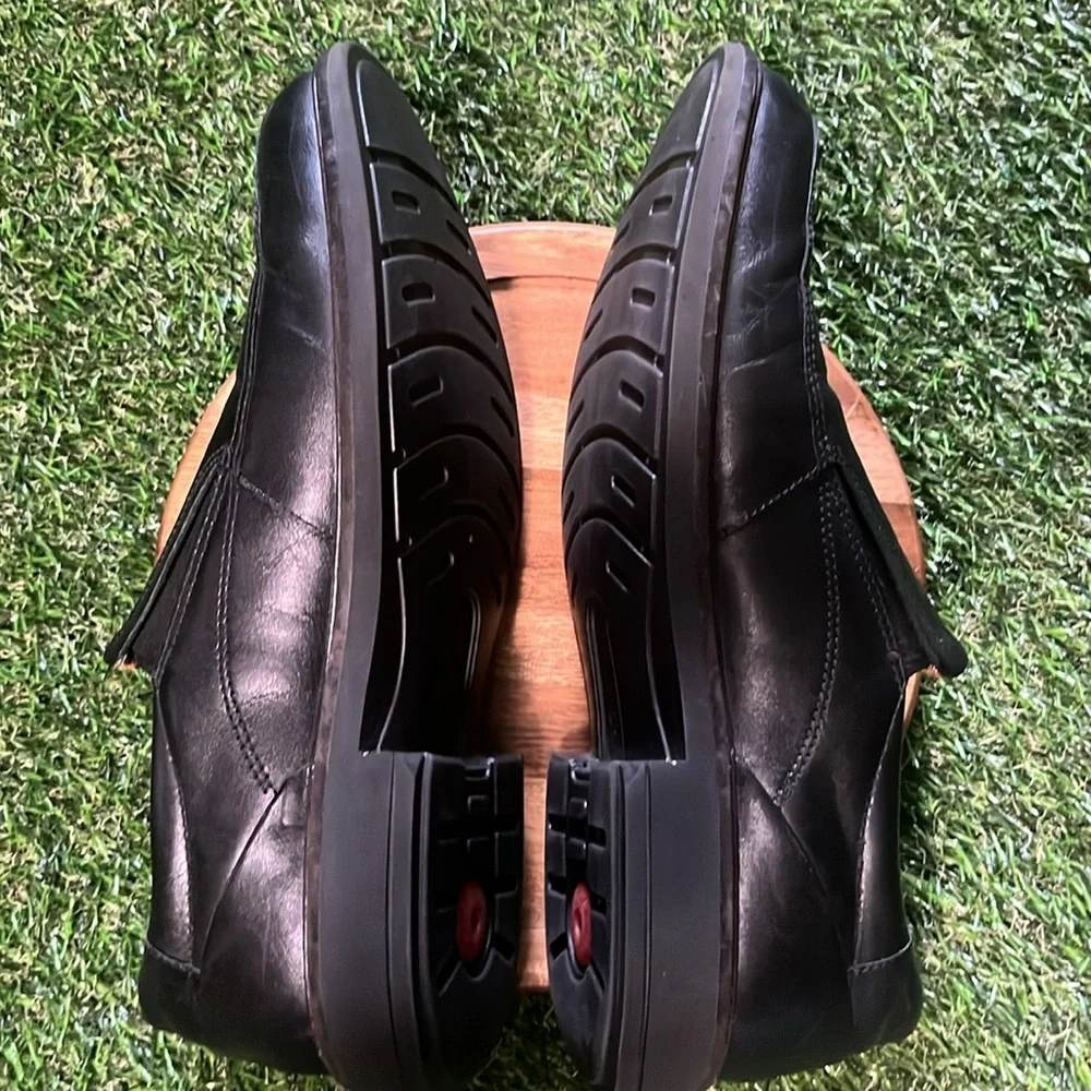 Ecco Holton Apron Toe Black Loafers Size 43 Men’s 9.5 Extra Width
